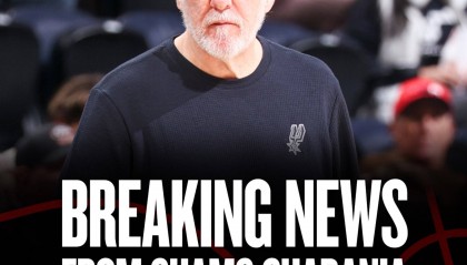 波波维奇因病无限期休息，执教马刺队29年