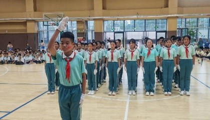 淄博市张店区龙凤苑中学初一级部军训会操展演圆满落幕