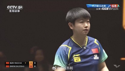 陈幸同回应战胜孙颖莎晋级8强：双方都有起伏，我没什么包袱，对自己的表现比较满意