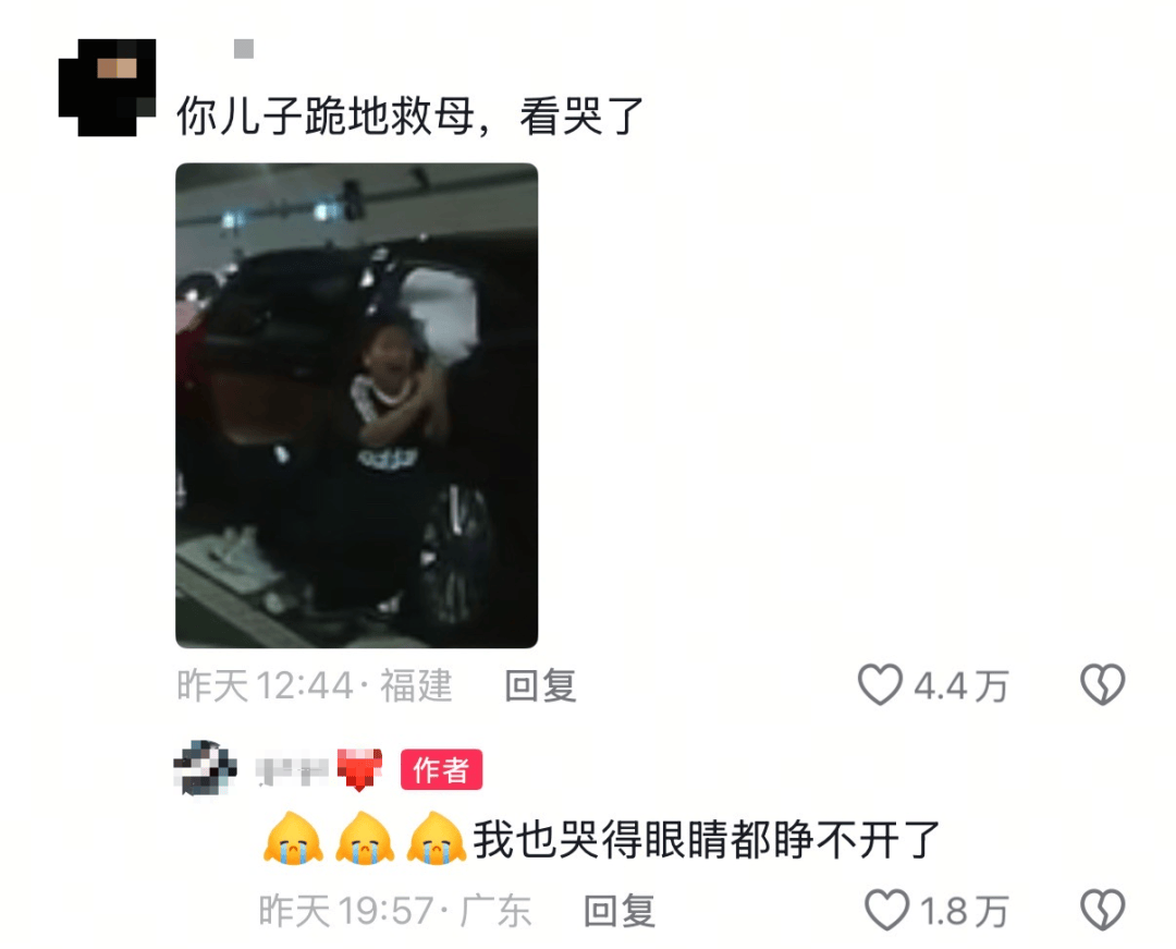 10岁男孩跪地拦车哭求“救救妈妈”,感动全网!其母发声